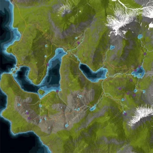 COTW The Angler - Trollsporet Nature Reserve Map with all the points of interest