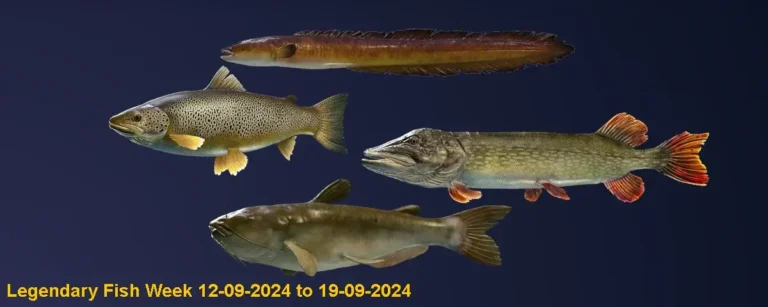 Legendary Fish this Week 12 Sept 2024 to 19 Sept 2024 in COTW the Angler Game