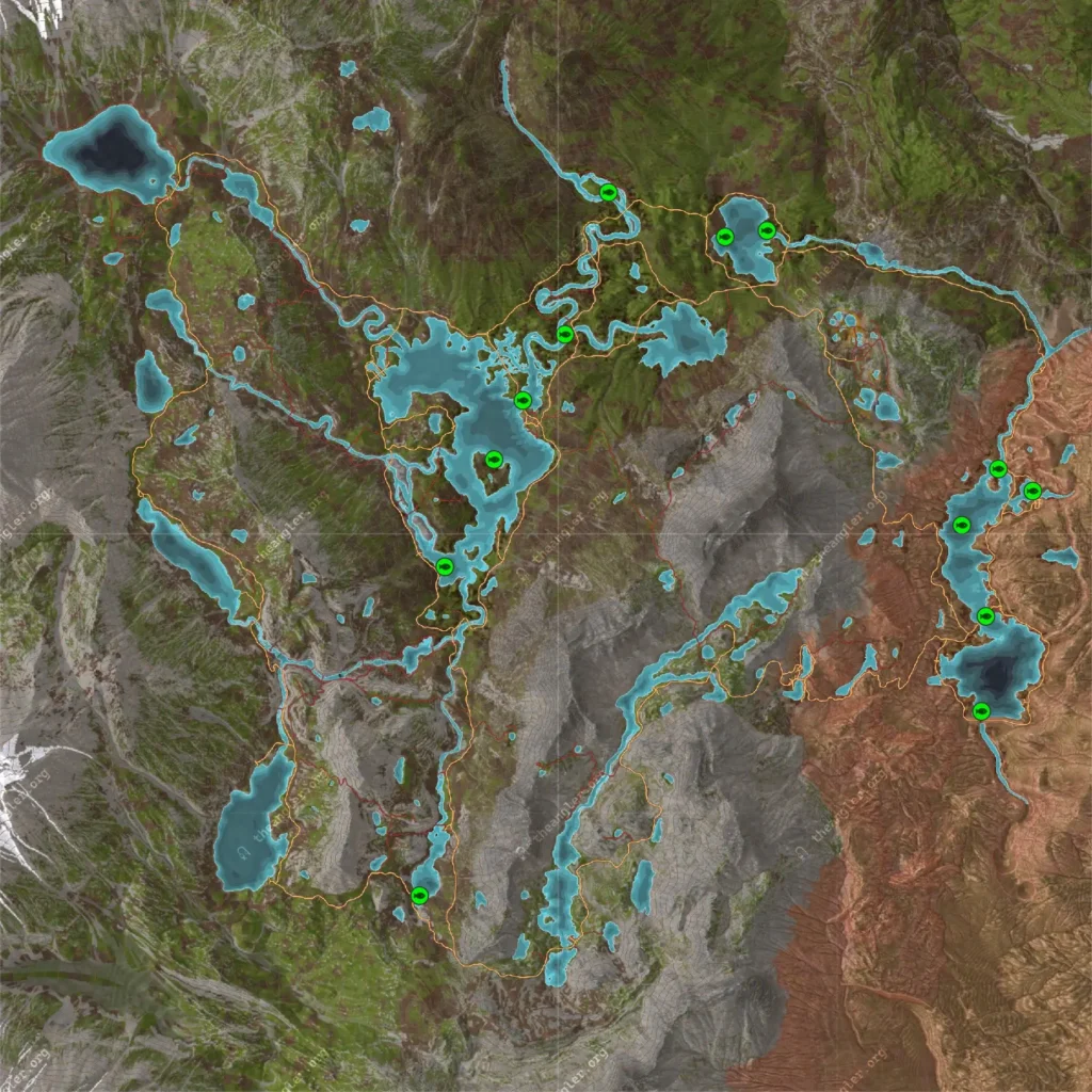 Diamond Hotspot locations for Burbot.