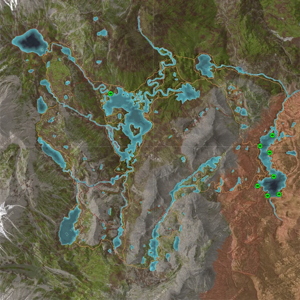 Diamond Hotspot locations for Freshwater Drum.