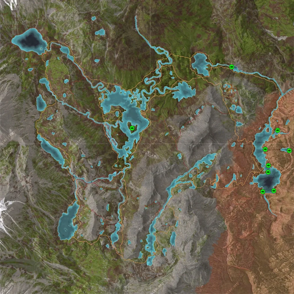 Diamond Hotspot locations for Rock Bass.