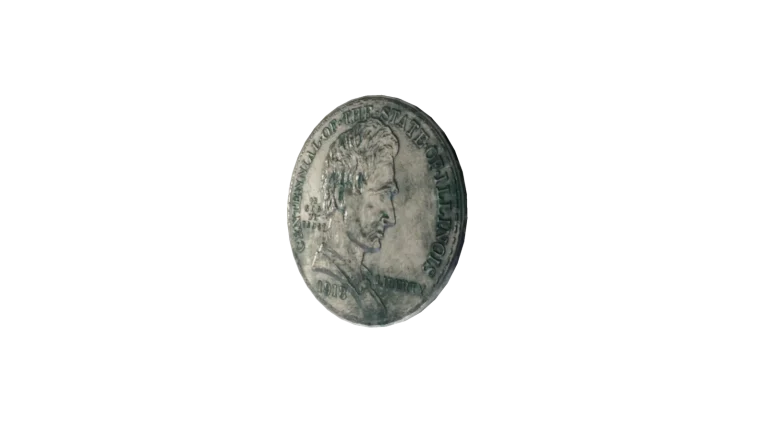 Illinois Centennial Half Dollar in Call of the Wild: The Angler