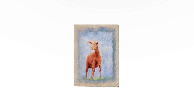 Collectible Painting 19 – Cabra Malagueña Goat in Call of the Wild: The Angler